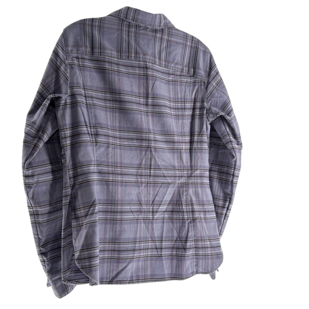 Columbia Women's Plaid Long Sleeve Button-Up Shirt M Purple - Picture 2 of 5
